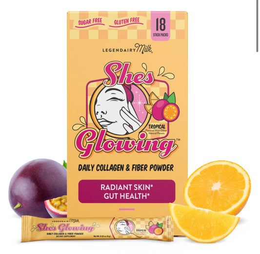 She’s Glowing™ Collagen Peptides & Fiber Powder