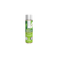 Bottle of 'Green Apple Delight' lubricant on a white background
